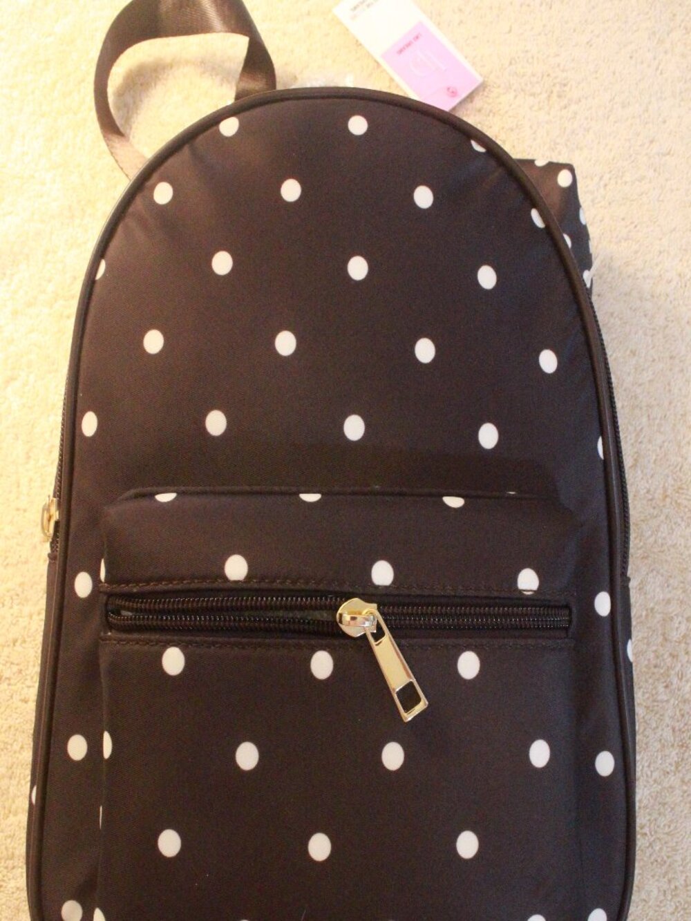 Black and White Polka Dot Travel Organizer/Backpack